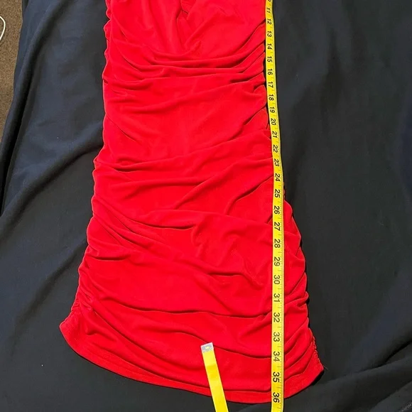 Casting women’s small red cocktail dress size T1 (2-4) - Picture 13 of 14